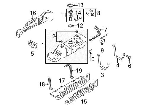 2012 Ford F-250 Super Duty Fuel System Components Diagram 4 - Thumbnail