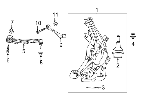 2022 Ford Explorer Front Suspension, Control Arm, Ride Control, Stabilizer Bar Diagram 1 - Thumbnail