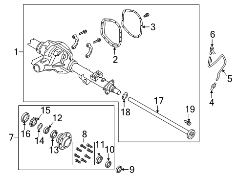 2017 Ford F-250 Super Duty Rear Axle Diagram