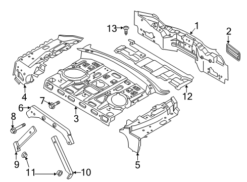 2019 Lincoln MKZ Rear Body Diagram