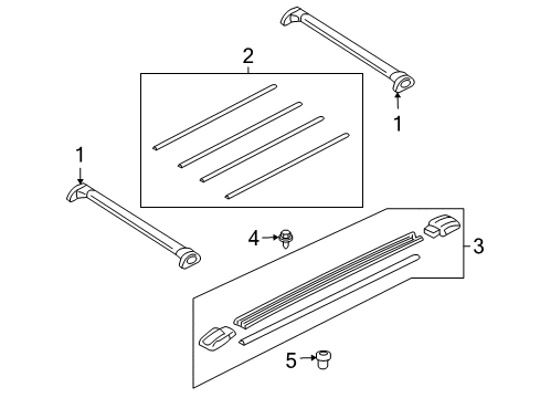 2006 Ford Escape Luggage Carrier Diagram 1 - Thumbnail