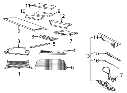 2004 Mercury Mountaineer Interior Trim - Rear Body Diagram