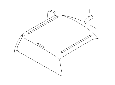 2008 Ford F-250 Super Duty Exterior Trim - Cab Diagram 1 - Thumbnail