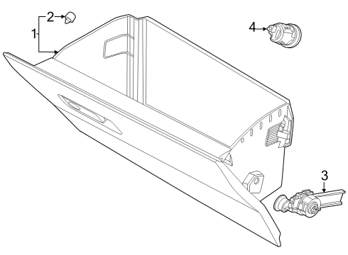 2024 Ford Mustang Glove Box Diagram