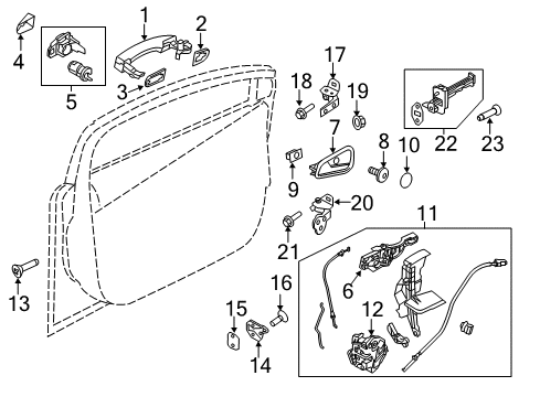 2013 Ford Focus Front Door Diagram 5 - Thumbnail