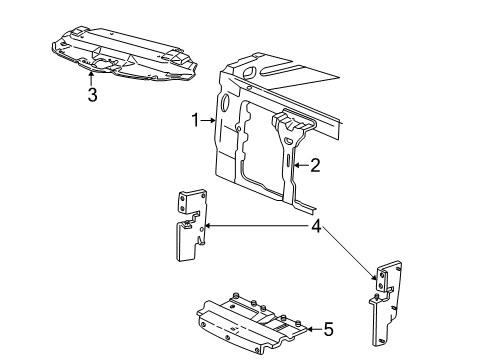 2002 Ford F-150 Radiator Support Diagram