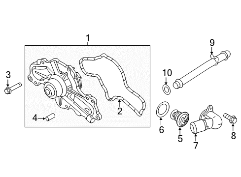 2019 Ford Explorer Water Pump Diagram 3 - Thumbnail