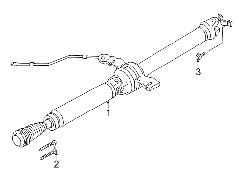 2007 Ford Escape Drive Axles - Rear Diagram