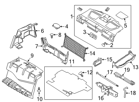 2012 Ford Fusion Grille - Speaker Diagram for 6E5Z-18978-BAC