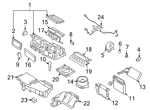 2007 Mercury Milan Blower Motor & Fan Diagram 2 - Thumbnail