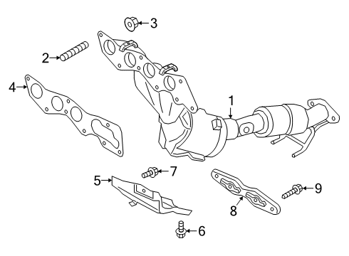 2020 Ford Transit Connect Exhaust Manifold Diagram 2 - Thumbnail