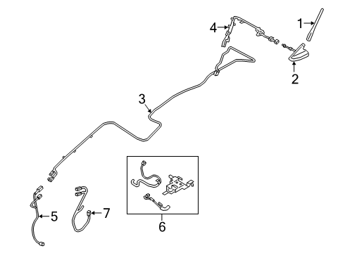 2019 Ford Ranger Antenna & Radio Diagram 2 - Thumbnail