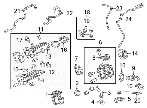 2016 Ford F-350 Super Duty SENSOR - NOX TRAP TEMPERATURE Diagram for DC3Z-9D378-C