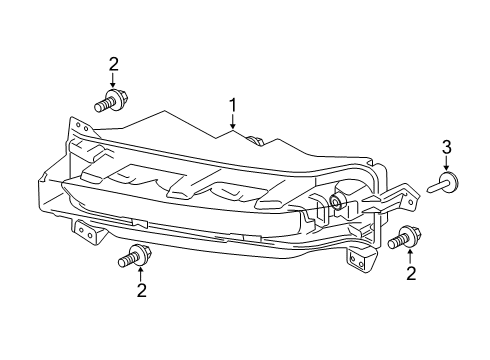 2018 Lincoln Navigator Front Lamps - Fog Lamps Diagram