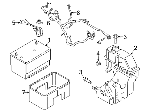 2017 Ford F-350 Super Duty Battery Diagram 1 - Thumbnail