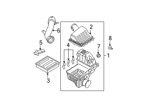 2010 Ford F-350 Super Duty Filters Diagram 1 - Thumbnail