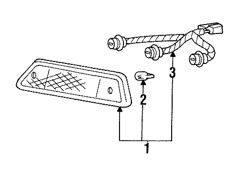 1996 Ford Bronco High Mount Lamps Diagram