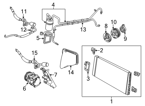 2001 Mercury Sable Air Conditioner Diagram 1 - Thumbnail