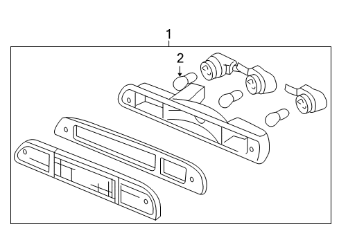 2010 Ford F-250 Super Duty Bulbs Diagram 11 - Thumbnail