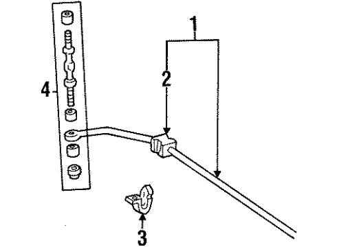 1995 Mercury Grand Marquis Rear Suspension, Control Arm Diagram 3 - Thumbnail