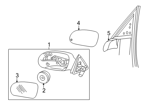 2003 Ford Thunderbird Outside Mirrors Diagram