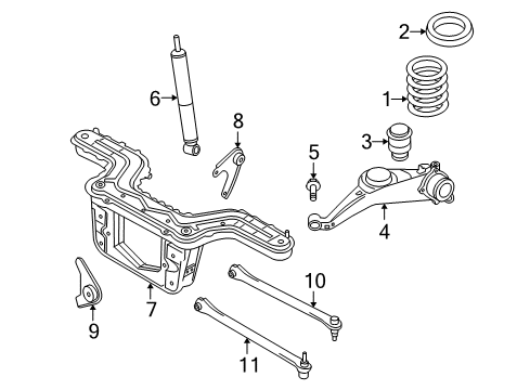 2007 Mercury Mariner Rear Suspension Diagram 2 - Thumbnail