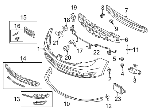 2015 Lincoln MKS Parking Aid Diagram 2 - Thumbnail