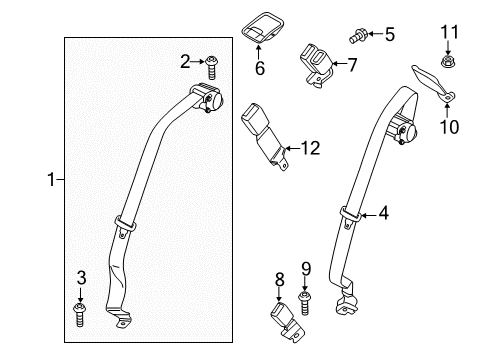 2018 Ford Fusion Seat Belt Diagram 3 - Thumbnail