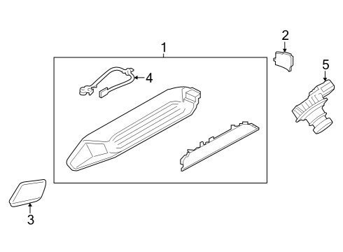 2023 Ford E-Transit High Mount Lamps Diagram