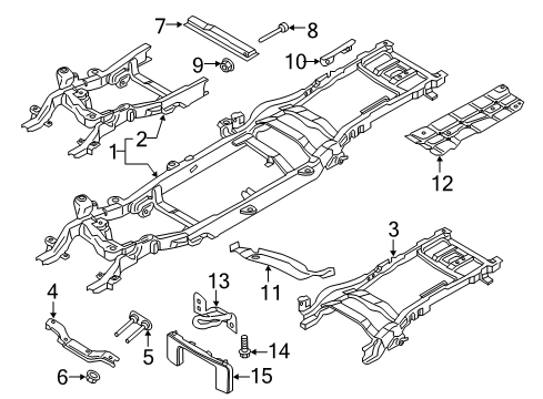 2021 Ford F-250 Super Duty Bolt Diagram for -W720432-S439