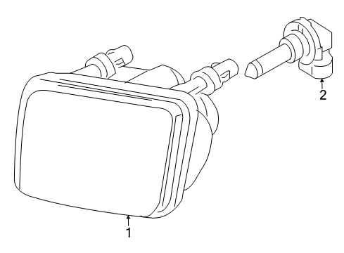 2009 Mercury Mariner Chassis Electrical - Fog Lamps Diagram 2 - Thumbnail