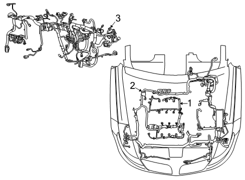 2010 Lincoln MKS Wire Assembly Diagram for AE9Z-12A581-FA