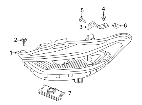 2020 Ford SSV Plug-In Hybrid Headlamps Diagram 2 - Thumbnail