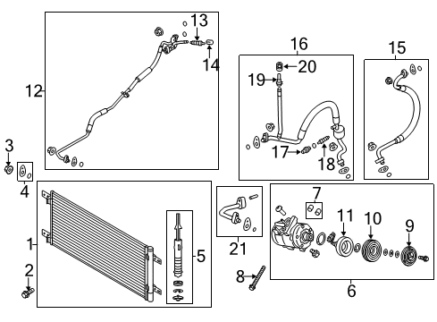 2015 Ford F-250 Super Duty Air Conditioner Diagram 2 - Thumbnail