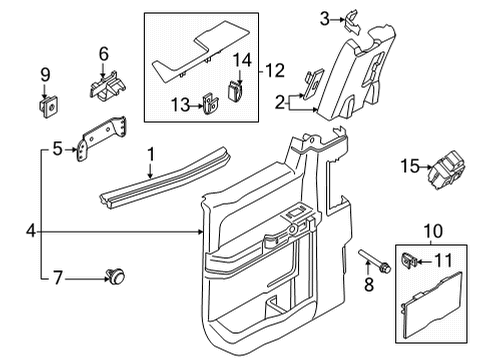 2021 Ford F-150 Rear Door Diagram 6 - Thumbnail