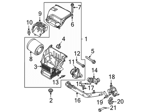 2023 Ford Bronco CLEANER ASY - AIR Diagram for MB3Z-9600-Q