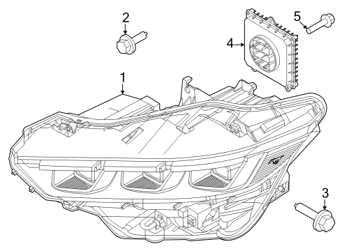 2024 Ford Mustang PROCESSOR - LIGHTING CONTROL Diagram for P3HZ-13C788-D