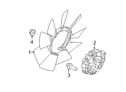 2011 Ford F-350 Super Duty Cooling System, Radiator, Water Pump, Cooling Fan Diagram 2 - Thumbnail