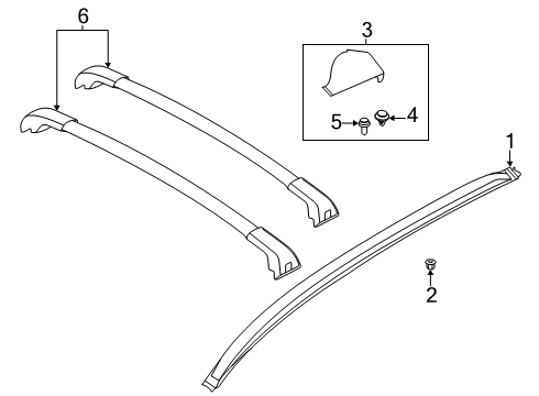 2021 Ford Escape Luggage Carrier Diagram