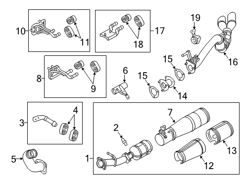 2012 Ford F-350 Super Duty Exhaust Components Diagram 2 - Thumbnail