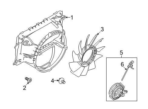 2009 Ford Expedition Cooling System, Radiator, Water Pump, Cooling Fan Diagram 1 - Thumbnail