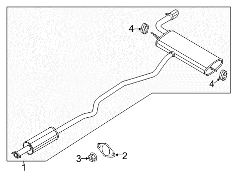 2016 Ford Fusion Exhaust Components Diagram 4 - Thumbnail