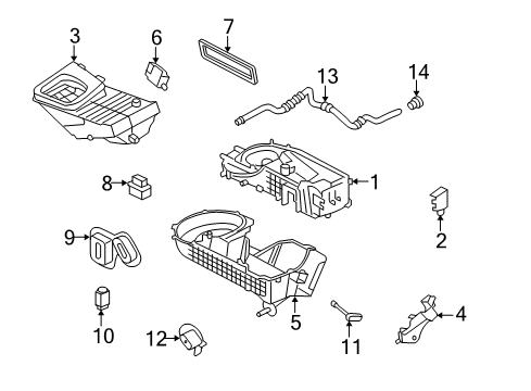 2005 Ford Five Hundred Kit Diagram for 7F9Z-19C836-BA