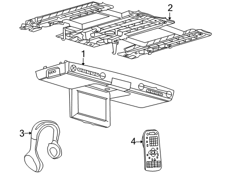 2007 Lincoln MKX Bracket Diagram for 8T4Z-78519K22-A