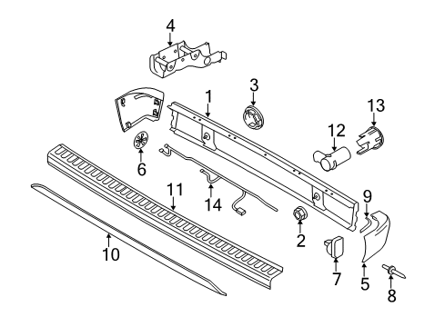 2010 Ford Transit Connect Cover - Towing Hook Opening Diagram for 7T1Z-17K922-BA