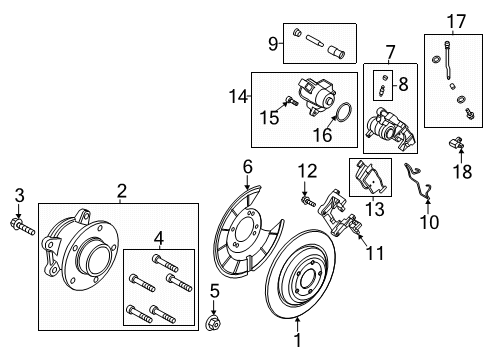 2022 Ford Escape SENSOR ASY Diagram for JX6Z-2C190-F