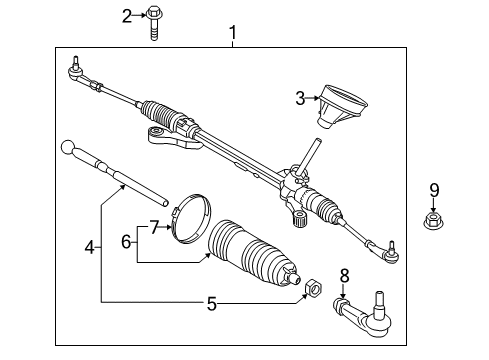 2018 Ford Fiesta Joint Assembly - Ball Diagram for BE8Z-3A130-A