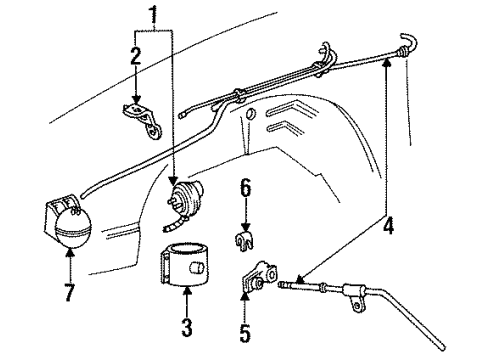 1990 Mercury Cougar Cruise Control System Diagram