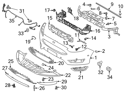 2016 Ford Focus Camera - Parking Diagram for F1EZ-19G490-A