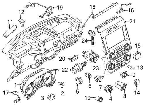 2015 Ford F-150 Instruments & Gauges Diagram